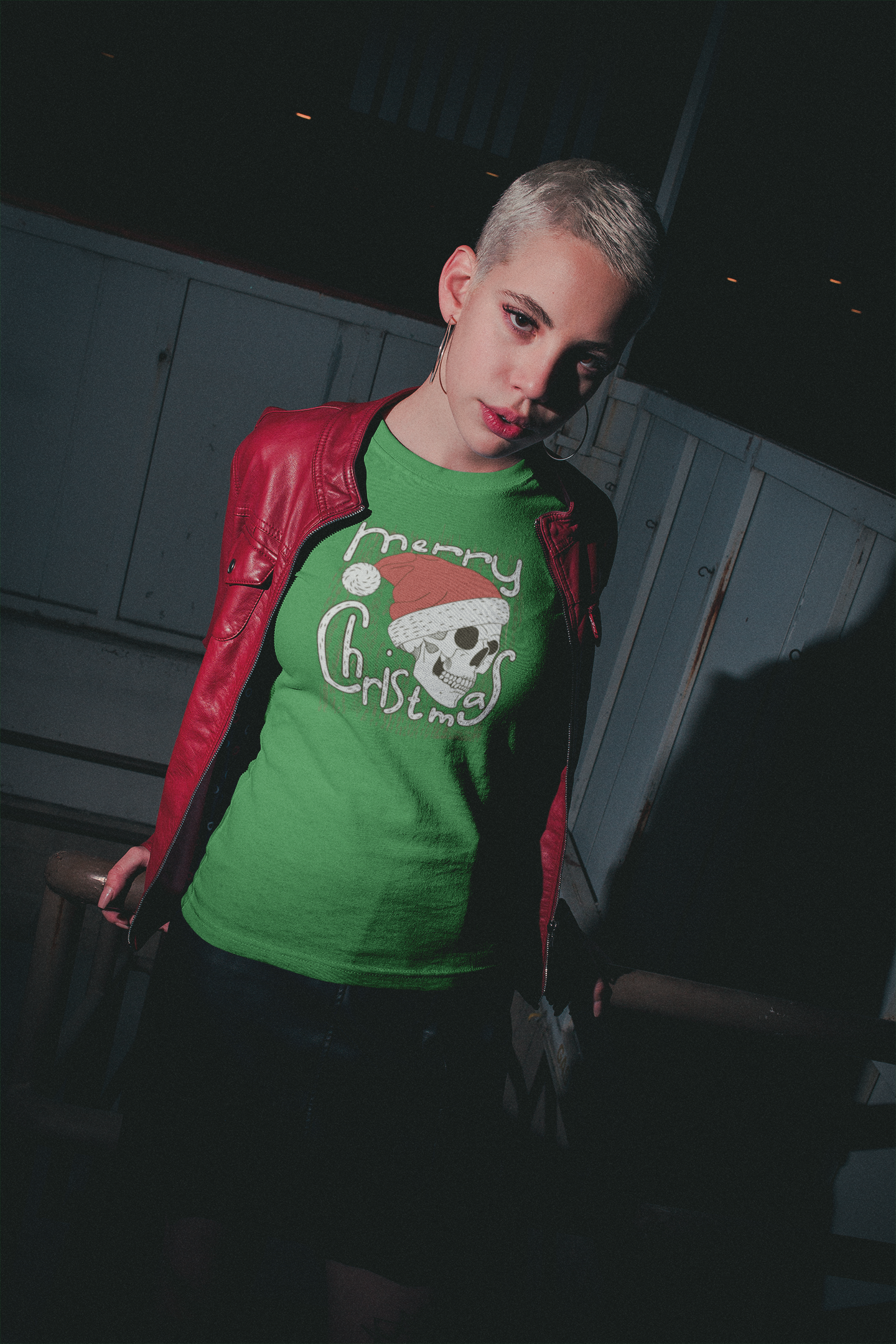 Merry Christmas Skull Tee