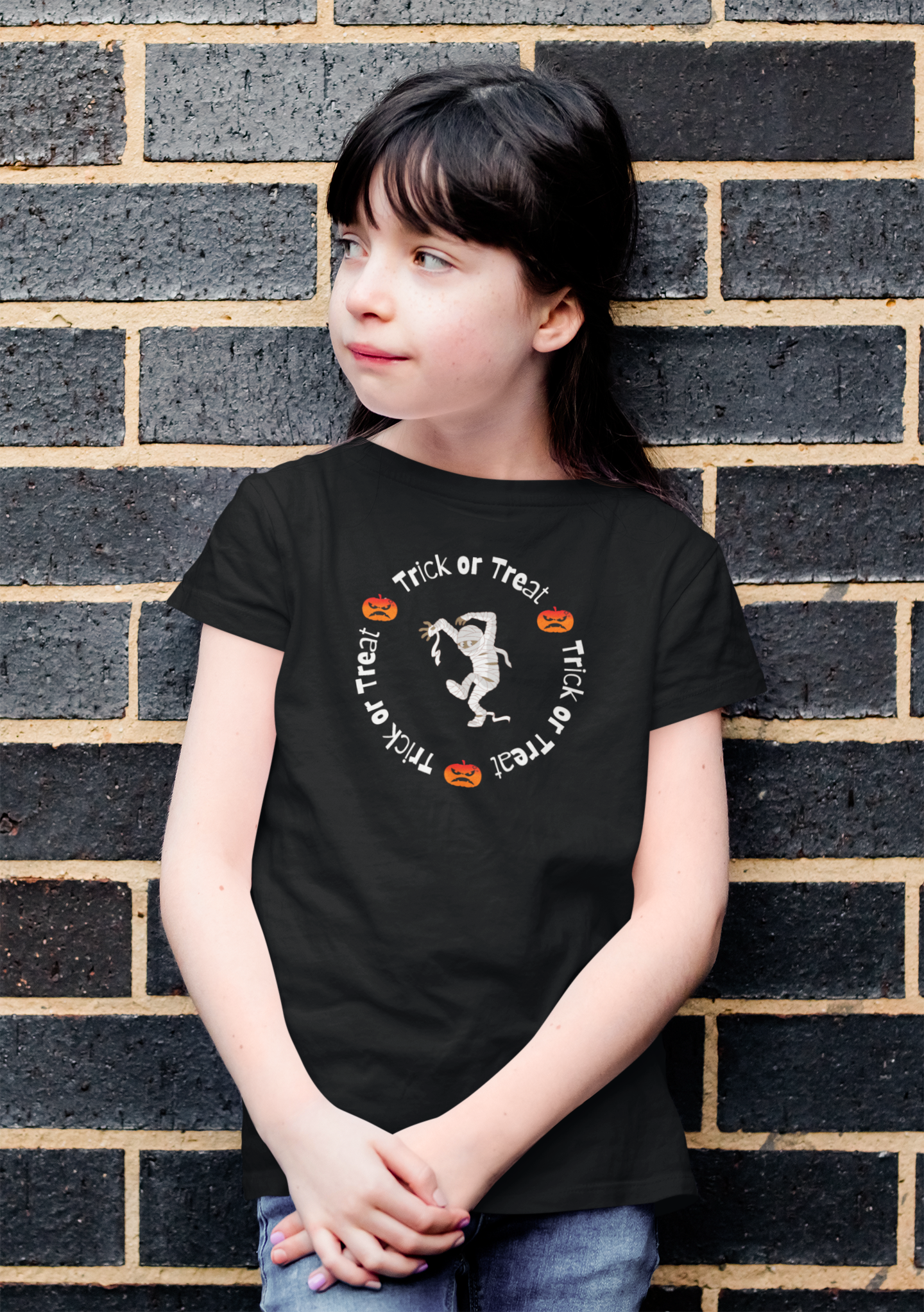 Trick or Treat Halloween Mummy Tee