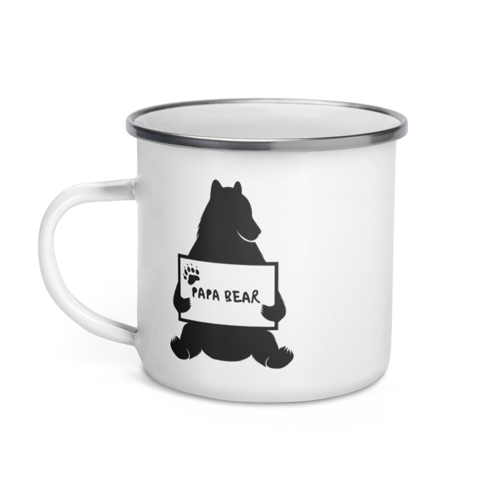 Papa Bear Enamel Mug