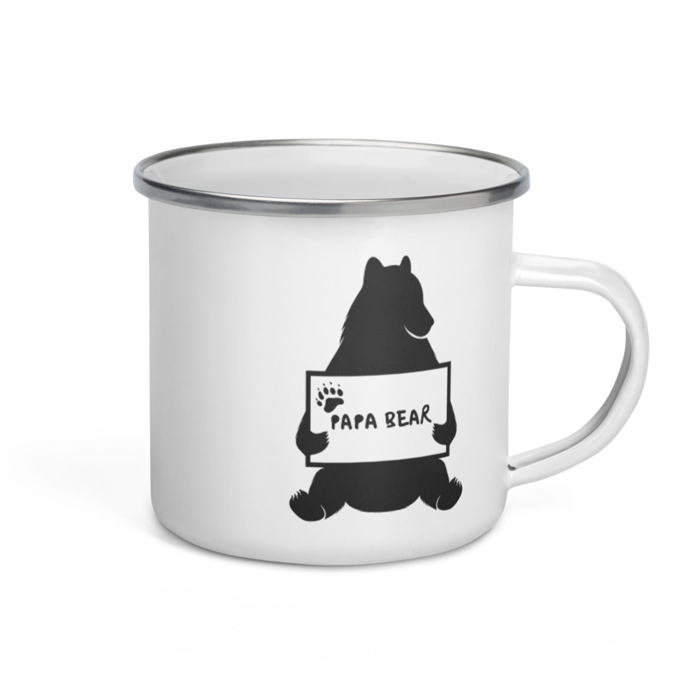 Papa Bear Enamel Mug