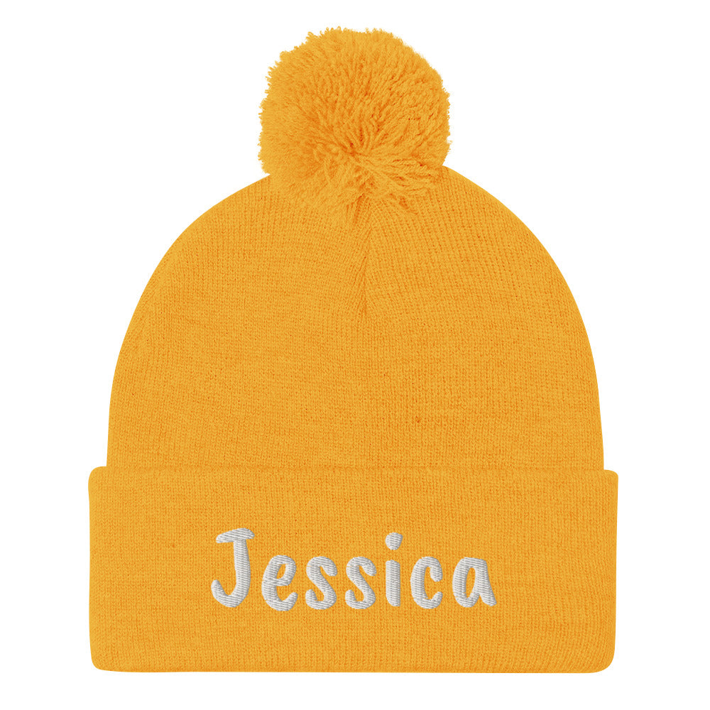 Personalize Pom-Pom Beanie