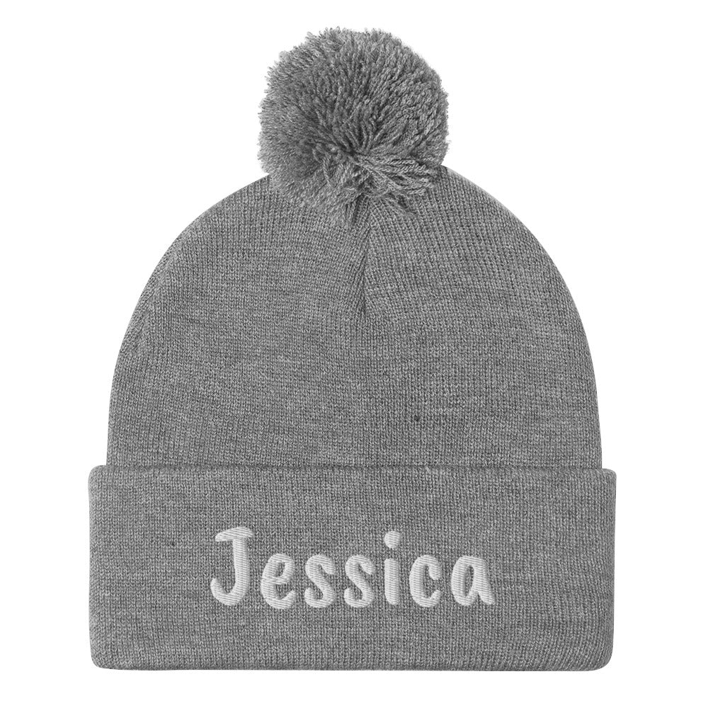 Personalize Pom-Pom Beanie