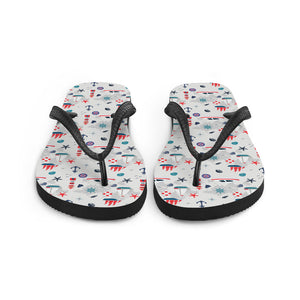 Nautical Flip-Flops