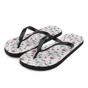 Nautical Flip-Flops