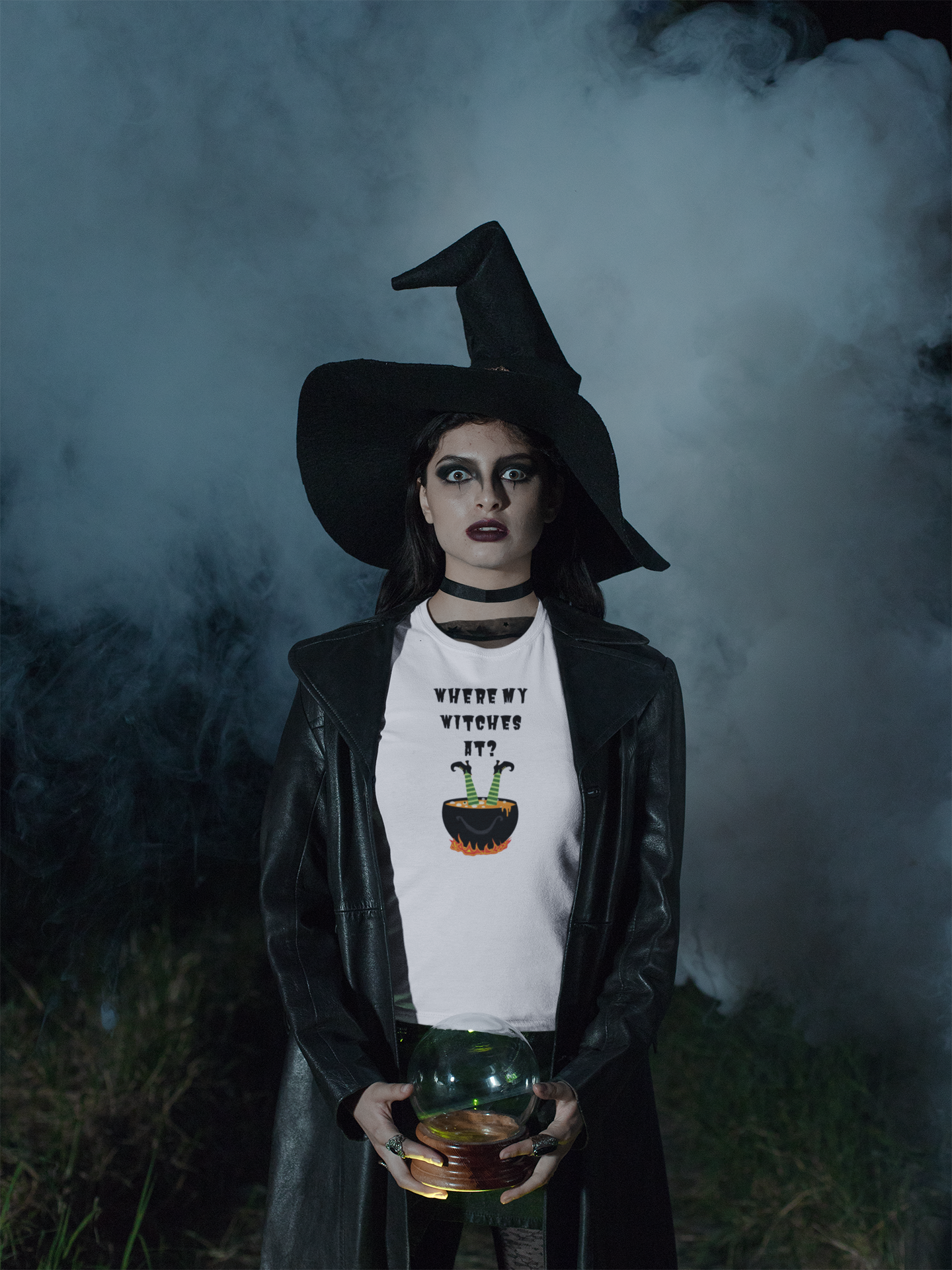 Where My Witches At? Halloween Tee