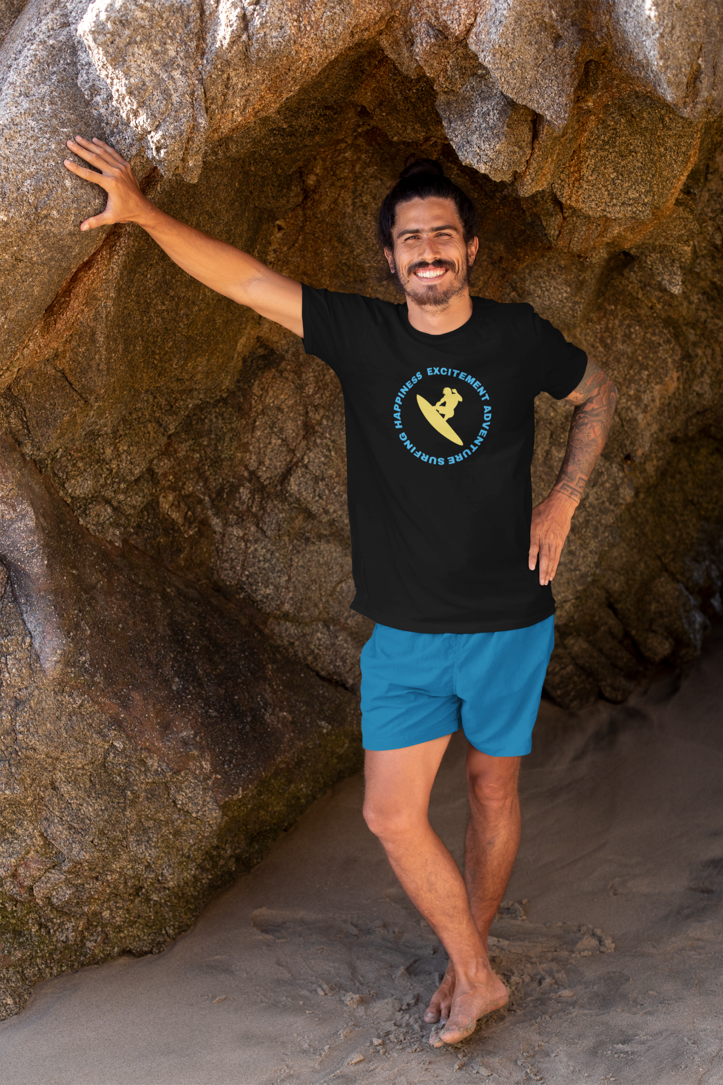 Surfing Happiness Excitement Adventure Tee