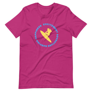 Surfing Happiness Excitement Adventure Tee