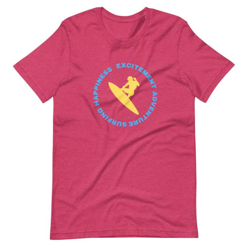 Surfing Happiness Excitement Adventure Tee