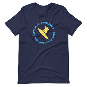 Surfing Happiness Excitement Adventure Tee