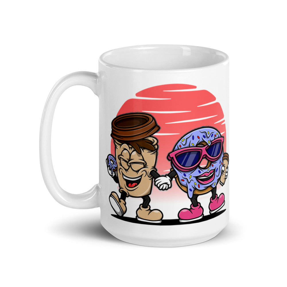 Coffee Loves Donut Mug