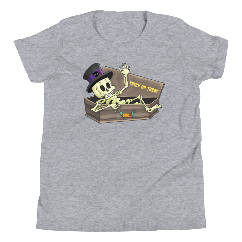 Skeleton Trick or Treat Halloween Tee