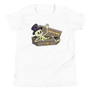 Skeleton Trick or Treat Halloween Tee